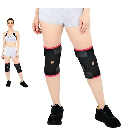 Knee Braces for Knee Pain Women  and  Men Knee Braces for Knee Pain Meniscus Tear, ACL  Arthritis Pain Relief - Knee Sleeves-RED