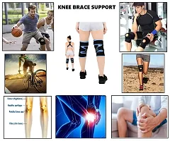 Knee Braces for Knee Pain Women  and  Men Knee Braces for Knee Pain Meniscus Tear, ACL  Arthritis Pain Relief - Knee Sleeves-RED-thumb1