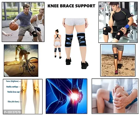 Knee Braces for Knee Pain Women  and  Men Knee Braces for Knee Pain Meniscus Tear, ACL  Arthritis Pain Relief - Knee Sleeves-RED-thumb2