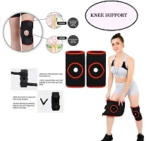 Knee Braces for Knee Pain Women  and  Men Knee Braces for Knee Pain Meniscus Tear, ACL  Arthritis Pain Relief - Knee Sleeves-RED-thumb4