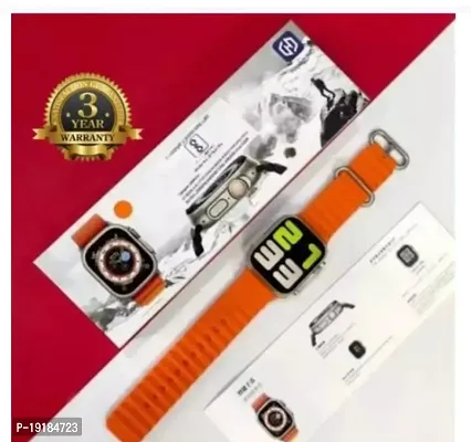Ultra Seris 8 Smart Watch T800 Ultra Men Two Watch Smartwatch Bluetooth Call Wireless Charge Fitness Bracelet (Orange) T-800 Ultra smartwatch Nectar
