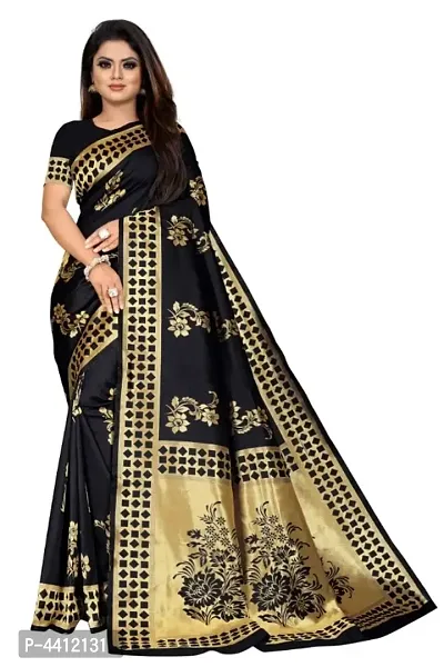 Stylish Art Silk Jacquard Saree With Blouse Piece-thumb0