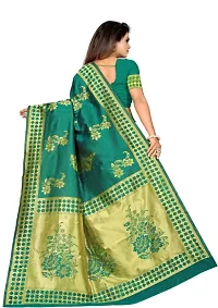 Stylish Art Silk Jacquard Saree With Blouse Piece-thumb1