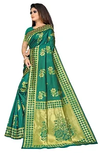 Stylish Art Silk Jacquard Saree With Blouse Piece-thumb2