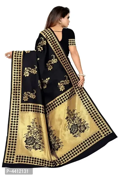 Stylish Art Silk Jacquard Saree With Blouse Piece-thumb2