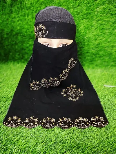 Fancy Chiffon Solid Hijab For Women
