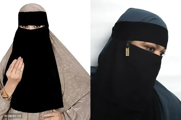 Contemporary pendal hijab Black plan hijab Chiffon Solid Hijab For Women and Girls-thumb0