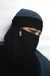 Contemporary pendal hijab Black plan hijab Chiffon Solid Hijab For Women and Girls-thumb2