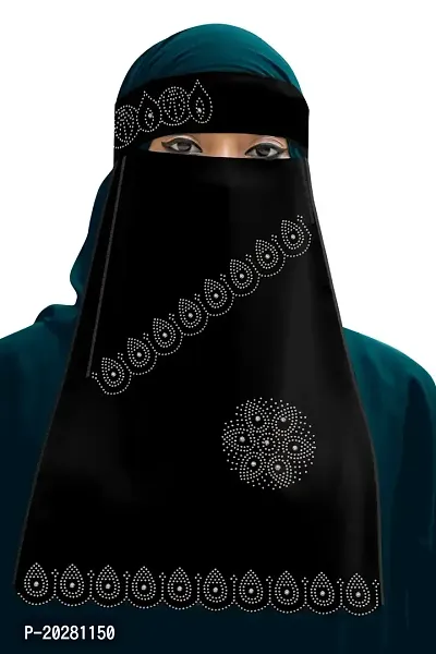 Contemporary new Rambo hijab Black Chiffon Solid Hijab For Women for girls-thumb0