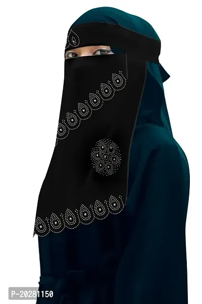 Contemporary new Rambo hijab Black Chiffon Solid Hijab For Women for girls-thumb3