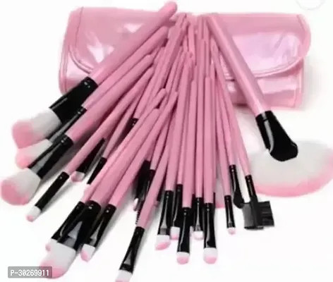 Fancy Makeup Brushes 24 piece pink-thumb0