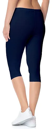 TNQ Women's Cotton Capri Pants (Free Size 28 to 36  Plus Size 37 to 42)-thumb1