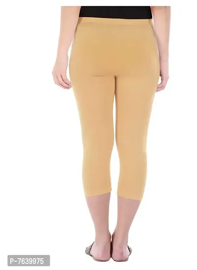 TNQ Women's Cotton Capri Pants (Free Size 28 to 36  Plus Size 37 to 42)-thumb2