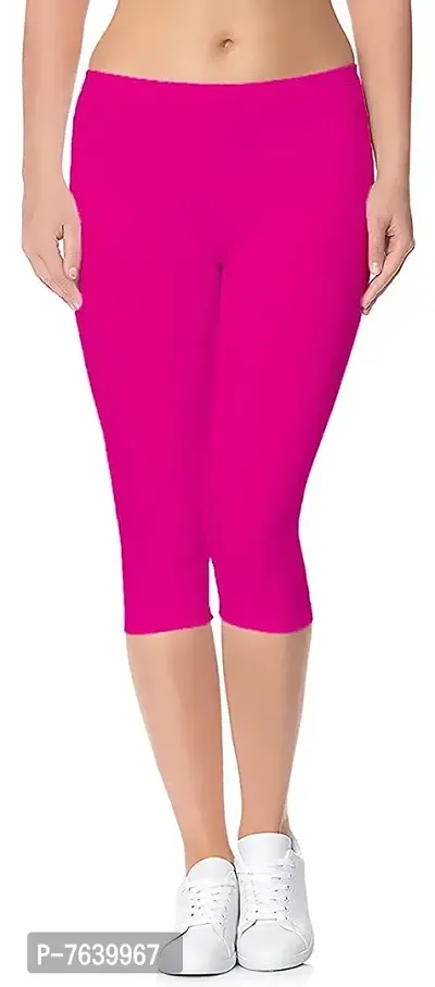 TNQ Women's Cotton Capri Pants (Free Size 28 to 36  Plus Size 37 to 42)-thumb0