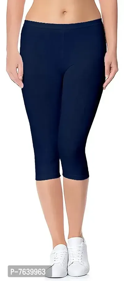 TNQ Women's Cotton Capri Pants (Free Size 28 to 36  Plus Size 37 to 42)