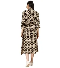 TNQ Women Printed Long A - Line Dress/Summer Maxi Printed Dress-thumb1
