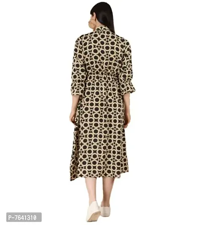 TNQ Women Printed Long A - Line Dress/Summer Maxi Printed Dress-thumb2