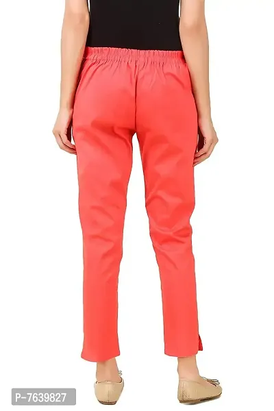 TNQ Women's Cotton Stretchable Straight Fit Pants-thumb2