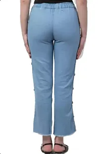 TNQ Women Side Button Jeggings/Joggers/Denim Palazzo/Women Jeans-thumb1