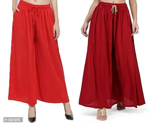 Buy Gerry Weber women regular stripe palazzo pants red combo Online |  Brands For Less
