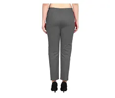 TNQ Women Cotton Stretchable Straight Trouser/Cotton Pants Combo Set of 2Pcs-thumb3