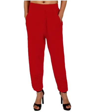 TNQ Women's Straight Fit Casual Trousers