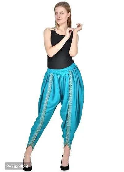 Buy TNQ Women's Dhoti Pant ( fancy627 _ Turquoise _ Free Size ) Online In  India At Discounted Prices