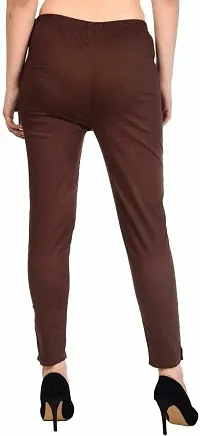 TNQ Women Cotton Stretchable Straight Trouser/Cotton Pants Combo Set of 2Pcs-thumb4