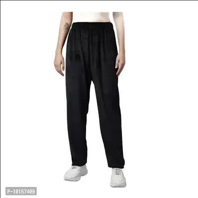 TNQ Womens Winter Wear Woolen Trouser Pants Full Length Palazzo Pants Free Size-thumb0