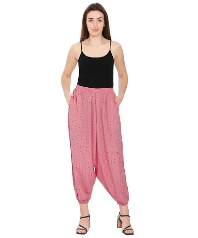 Buy MILLION STORE Women Printed Summer Loose Baggy Boho Cotton Aladdin  Harem Pants High Waist Salwar Online at Best Prices in India  JioMart
