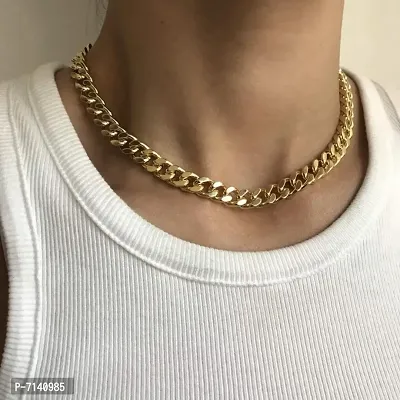 Octagon Hub Necklace Gold Choker Necklaces for Women Girl Gifts Jewelry-thumb2