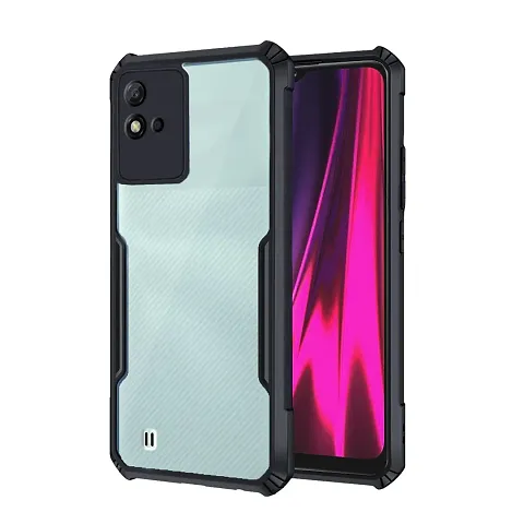 Realme Narzo 50i Back Cover | Transparent Crystal Clear Hard PC Back Case with TPU Bumper by-Sfprintz