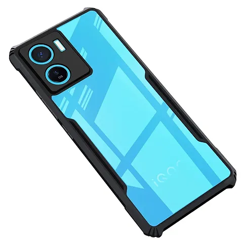 AARERED Case Back Cover Shockproof Bumper Crystal Clear, 360 Degree Protection TPU+PC, Acrylic Transparent Cover for iQOO Z7 5G