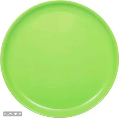 Lyallpur Stores Green Dinner Plates,Microsafe Plastic Plates Set Of 6-thumb2