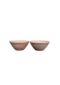 Lyallpur Stores Ceramic Hand Glazed Serving Bowls Set Olive Pink Color (Pack Of 2, Round) For Snacks, Cereal, Serving Dessert Microwave And Dishwasher Safe Bowls -180 Ml Capacity-thumb1