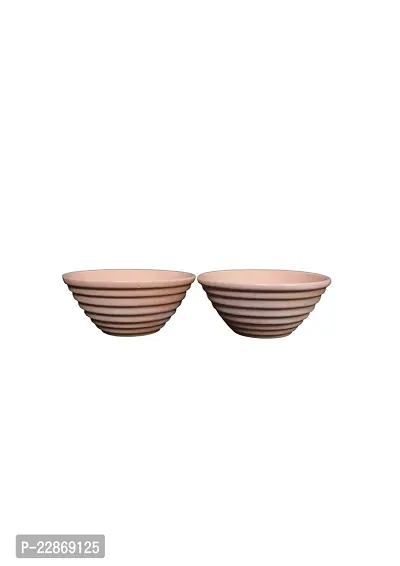 Lyallpur Stores Ceramic Hand Glazed Serving Bowls Set Olive Pink Color (Pack Of 2, Round) For Snacks, Cereal, Serving Dessert Microwave And Dishwasher Safe Bowls -180 Ml Capacity-thumb2