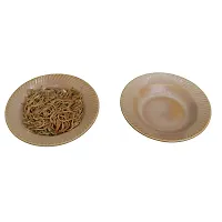 Lyallpur Stores Ceramic Plates Medium Size, Round Shape (Pack Of 2, Beige Color) Soup Plate Snack Plate Nodules Plate Microwave And Dishwasher Safe For Serving Your Family, Friends And Guest-thumb1