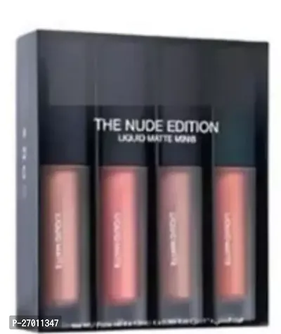 Liquid Matte Minis Lipstick Nude Edition-Pack Of 4-thumb0