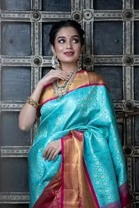 Stylish Lichi Silk Jacquard Work Saree for Women-thumb1