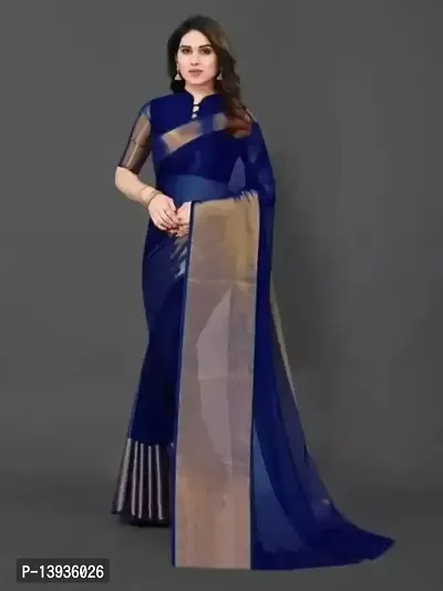 Classic Art Silk Solid Saree without Blouse piece-thumb0