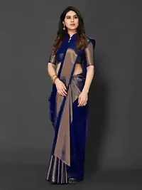 Classic Art Silk Solid Saree without Blouse piece-thumb2