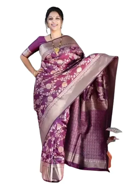 Hot Selling Art Silk Saree with Blouse piece
