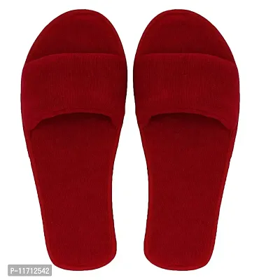 Soft House Slippers Open Toe Flats Home Indoor Bedroom Carpet Lightweight Slippers House Slippers for Women Soft Open Winter Carpet Home Indoor Slipper for Bedrooms comfortable pair of Slipper. Featur-thumb0
