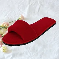 Soft House Slippers Open Toe Flats Home Indoor Bedroom Carpet Lightweight Slippers House Slippers for Women Soft Open Winter Carpet Home Indoor Slipper for Bedrooms comfortable pair of Slipper. Featur-thumb2