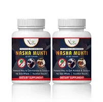 Nasha Mukti Herbal Capsules For Anti-Smoking 100% Ayurvedic (120 Capsules)-thumb1