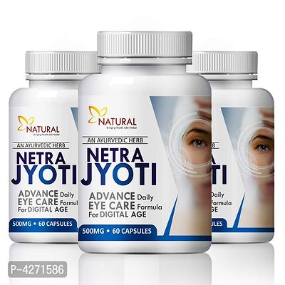 Neytra Jyoti Herbal Capsules For Improve Your Eye Sight 100% Ayurvedic (180 Capsules)