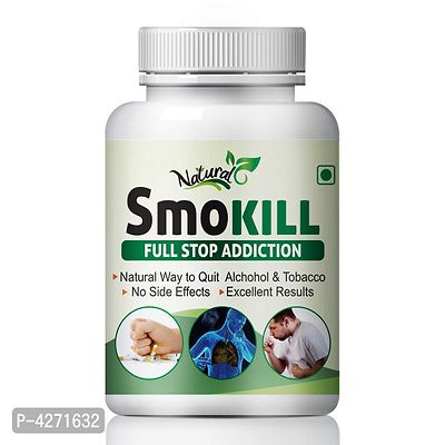 Smokill Herbal Capsules For Helps To Quit Smoking 100% Ayurvedic (60 Capsules)-thumb2