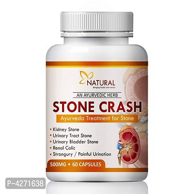 Stone Crash Herbal Capsules For Helps To Remove Stone In Kidney 100% Ayurvedic (60 Capsules)