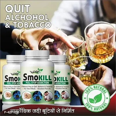 Smokill Herbal Capsules For Helps To Quit Smoking 100% Ayurvedic (180 Capsules)