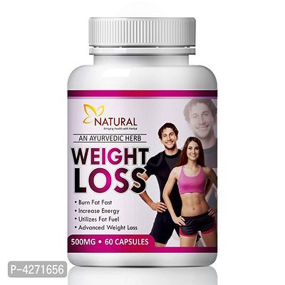 Weight Loss Herbal Capsules For Helps To Reduce Extra Body Fat 100% Ayurvedic (60 Capsules)-thumb0